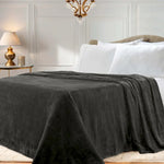 Superior Fleece Plush Medium Weight Fluffy Solid Decorative Blanket