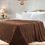Superior Fleece Plush Medium Weight Fluffy Solid Decorative Blanket