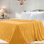 Superior Fleece Plush Medium Weight Fluffy Solid Decorative Blanket