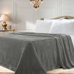 Superior Fleece Plush Medium Weight Fluffy Solid Decorative Blanket