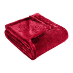 Superior Fleece Plush Medium Weight Fluffy Solid Decorative Blanket