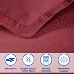 Lightweight Cotton Bedspread Sets 3-Piece Fleur De Lis Jacquard Matelasse