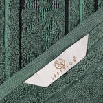 Superior Zero Twist Cotton Solid Jacquard Floral Face Towel Set of 12