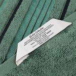Superior Zero Twist Cotton Solid Jacquard Floral Face Towel Set of 12