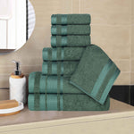 Superior Hays Cotton Medium Weight 8 Piece Assorted Bathroom Towel Set