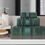 Superior Sadie Zero Twist Cotton Absorbent Solid 3 Piece Towel Set