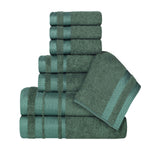 Superior Hays Cotton Medium Weight 8 Piece Assorted Bathroom Towel Set