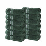 12-Piece Egyptian Giza Cotton Plush Towel Set