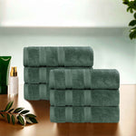 Superior Smart Dry Zero Twist Cotton Medium Weight Hand Towels, Set of 6