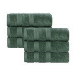Superior Smart Dry Zero Twist Cotton Medium Weight Hand Towels, Set of 6