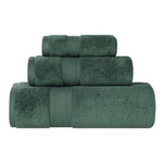 Superior Chevron Zero Twist Cotton Absorbent Solid 3 Piece Towel Set