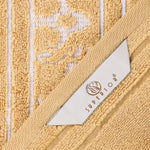 Superior Zero Twist Cotton Solid and Jacquard Floral 6 Piece Towel Set