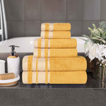Superior Hays Cotton Medium Weight 6 Piece Assorted Bathroom Towel Set