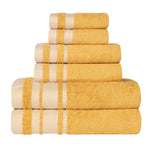 Superior Hays Cotton Medium Weight 6 Piece Assorted Bathroom Towel Set