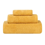 Superior Playa Zero Twist Cotton Solid Waffle 3 Piece Towel Set