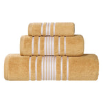 Superior Sadie Zero Twist Cotton Absorbent Solid 3 Piece Towel Set