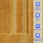 12-Piece Egyptian Giza Cotton Plush Towel Set