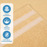 Superior Brea Zero Twist Cotton Ribbed Geometric 12 Piece Towel Set