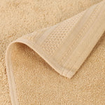 Honeycomb Textured Border Cotton Luxury Bath Towels, Set of 4