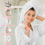 3 Piece Zero Twist Cotton Towels Soft Absorbent