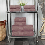 8-Piece Cotton Towel Set Plush Terry Towels Atlas