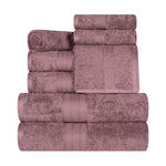 8-Piece Cotton Towel Set Plush Terry Towels Atlas