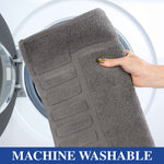 Superior Leo Cotton Modern Absorbent Heavy Washable Bath Mat Set of 2