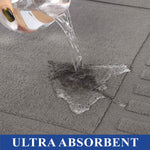 Superior Leo Cotton Modern Absorbent Heavy Washable Bath Mat Set of 2