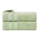 Zero Twist Cotton Medium Weight Soft Bath Towel Set of 2