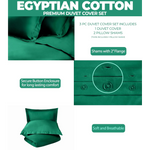 400 Thread Count Egyptian Cotton Solid Duvet Cover
