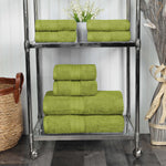 8-Piece Cotton Towel Set Plush Terry Towels Atlas