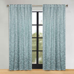 Leaves Room Darkening Back Tabs Blackout Curtain Panels, Set of 2