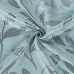 Leaves Room Darkening Washable Blackout Curtain Panels, Set of 2