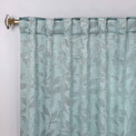 Leaves Room Darkening Back Tabs Blackout Curtain Panels, Set of 2