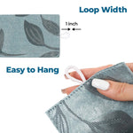 Blackout Window Curtains Leaves Pattern Room Darkening Set of 2