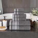 Superior Hays Cotton Medium Weight 6 Piece Assorted Bathroom Towel Set