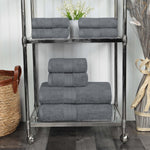 8-Piece Cotton Towel Set Plush Terry Towels Atlas