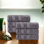 Superior Smart Dry Zero Twist Cotton Medium Weight Hand Towels, Set of 6