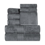 8-Piece Cotton Towel Set Plush Terry Towels Atlas