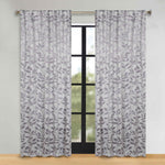 Leaves Room Darkening Back Tabs Blackout Curtain Panels, Set of 2