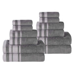 Superior Hays Cotton Medium Weight 12 Piece Bathroom Towel Set