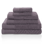 6 Piece Egyptian Cotton Basketweave Towel Set