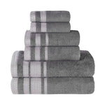 Superior Hays Cotton Medium Weight 6 Piece Assorted Bathroom Towel Set