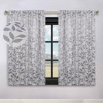 Leaves Room Darkening Back Tabs Blackout Curtain Panels, Set of 2