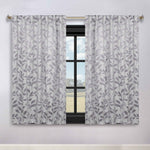 Leaves Room Darkening Back Tabs Blackout Curtain Panels, Set of 2