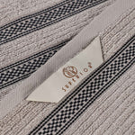 Superior Brea Zero Twist Cotton Ribbed Geometric 12 Piece Towel Set