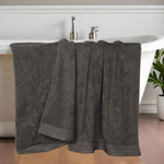 Superior Honeycomb Textured Border Cotton Luxury Bath Sheets, Set of 2