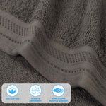 Cotton Waffle Border Towel Set 12-Piece - Honeycomb