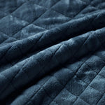 Holly Grid Fluffy Fleece Blanket - Modern Soft Embossed Bed Throw