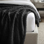 Hope Herringbone Fluffy Fleece Blanket - Soft All-Season Throw